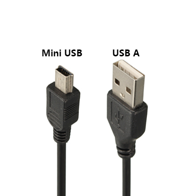 USB A to Mini B male cable-30cm